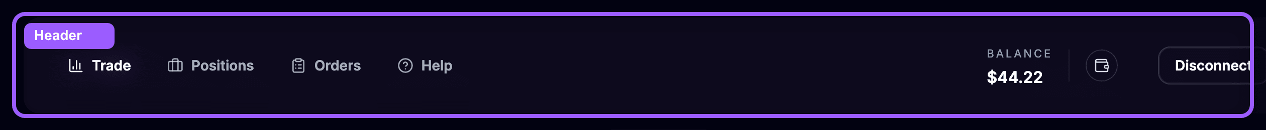 Header highlight