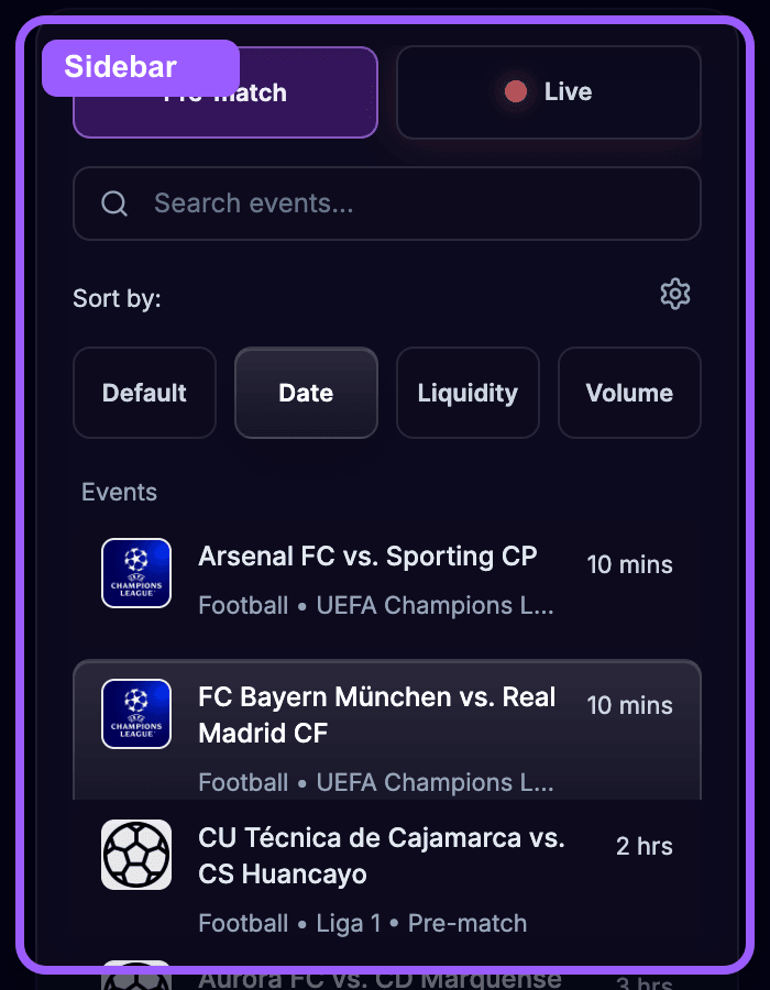 Sidebar highlight